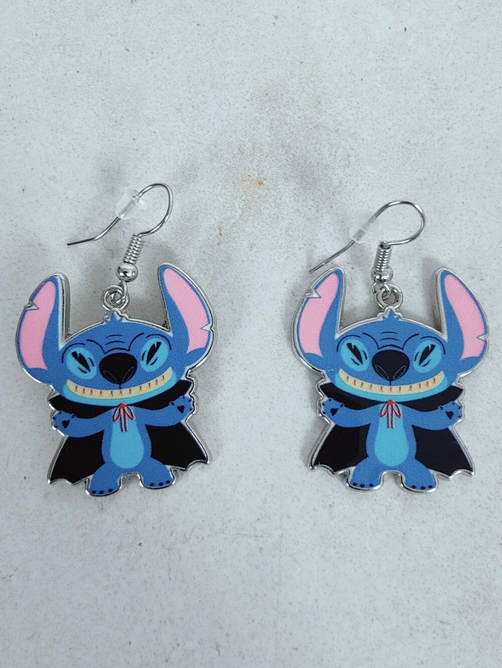 Disney Vampire Stitch Dangling Earrings, OS